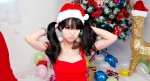 dress im_soo_yeon santa_costume stocking_cap twintails rating:Safe score:0 user:nil!