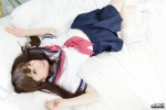 4k-star_292 bed pleated_skirt sailor_uniform school_uniform skirt socks tsukishiro_usa rating:Safe score:0 user:nil!