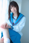 asahina_mikuru cosplay katou_mari sailor_uniform school_uniform socks suzumiya_haruhi_no_yuuutsu rating:Safe score:0 user:nil!