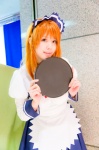 apron asahina_mikuru cosplay haiji_(ii) hairband maid maid_uniform red_hair ribbon_tie serving_tray suzumiya_haruhi_no_yuuutsu rating:Safe score:0 user:pixymisa