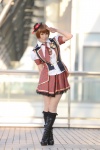 akb48 blouse boots cosplay jacket kneehighs shinoda_mariko_(cosplay) skirt tie top_hat vest wakame rating:Safe score:2 user:pixymisa