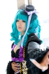 aqua_hair cosplay dress hatsune_miku koharu skirt_train top_hat twintails veil vocaloid rating:Safe score:0 user:pixymisa