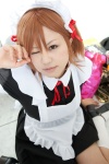 apron cosplay hairband hairbows maid maid_uniform misaka_mikoto misaki ribbon_tie socks to_aru_kagaku_no_railgun rating:Safe score:0 user:pixymisa