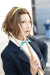 blazer blonde_hair blouse cosplay drumsticks hairband k-on! ribbon_tie school_uniform shiba_neko tainaka_ritsu rating:Safe score:0 user:pixymisa