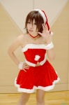 camisole choker cosplay dream_c_club headset miniskirt nao_(dream_c_club) pantyhose santa_costume shimizu_miki skirt stocking_cap rating:Safe score:0 user:nil!