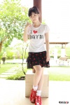 akiyama_nana miniskirt ponytail skirt socks tshirt rating:Safe score:0 user:nil!