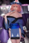 atsuki cosplay fan hat kimono panties pink_hair saigyouji_yuyuko side-tie_panties suite_memory touhou rating:Safe score:1 user:nil!