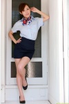 blouse dgc_0880 flight_attendant miniskirt sakurai_mari scarf skirt rating:Safe score:1 user:nil!