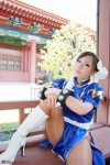boots brown_legwear chun-li cosplay pantyhose qipao saku street_fighter_ii twin_buns rating:Safe score:1 user:nil!