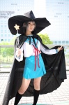 ari cape cosplay kneehighs nagato_yuki sailor_uniform school_uniform silver_hair suzumiya_haruhi_no_yuuutsu wand witch_hat rating:Safe score:0 user:nil!