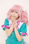 aikatsu! amahane_madoka blouse cosplay kohashi_usako miniskirt pink_hair skirt twintails rating:Safe score:0 user:nil!