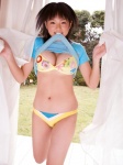 bikini cleavage mouth_hold shinozaki_ai swimsuit tshirt rating:Safe score:1 user:nil!