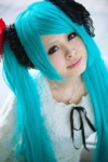 aqua_hair blouse cosplay hatsune_miku keita twintails vocaloid world_is_mine_(vocaloid) rating:Safe score:0 user:nil!