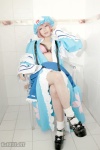 arai_yomi bathroom bra cosplay dress hat hot_tub open_clothes pink_hair saigyouji_yuyuko socks touhou touhou_otome_rambu_vol._6 rating:Safe score:0 user:nil!