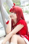 boots bow cosplay dress hairbow original pantyhose red_hair yuu_(ii) rating:Safe score:0 user:pixymisa