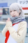 azarashi cardigan cosplay sailor_uniform scarf school_uniform silver_hair tagme_character tagme_series rating:Safe score:0 user:nil!
