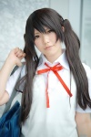 blouse bookbag cosplay harumiya_yun k-on! nakano_azusa ribbon_tie sweater twintails rating:Safe score:1 user:pixymisa