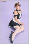 apron dress fishnet_stockings hairband maid maid_uniform momohara_mina thighhighs rating:Safe score:1 user:nil!