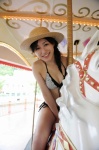 bikini braid cleavage hirata_kaoru side-tie_bikini straw_hat swimsuit ys_web_355 rating:Safe score:0 user:nil!