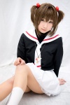 cardcaptor_sakura cosplay hazuki_minami kinomoto_sakura pantyhose pleated_skirt sailor_uniform school_uniform skirt socks twintails rating:Safe score:4 user:nil!