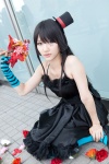 akiyama_mio cosplay dress fingerless_gloves gloves k-on! kuuya pantyhose top_hat rating:Safe score:0 user:pixymisa