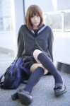 bookbag cardigan cosplay kneesocks original pleated_skirt sailor_uniform school_uniform skirt tamago rating:Safe score:0 user:nil!