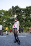 blouse boots cosplay jacket makise_kurisu miruru pantyhose shorts steins;gate tie rating:Safe score:1 user:nil!