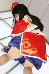 blouse cosplay da_qiao hat higurashi_ran miniskirt panties shin_sangoku_musou skirt rating:Safe score:3 user:nil!