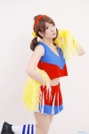 cheerleader_uniform cosplay hairband kneesocks osomatsu-kun osomatsu-san pleated_skirt pom_poms skirt tank_top twintails yayoi yowai_totoko rating:Safe score:0 user:nil!
