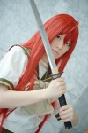 blouse bow cosplay necklace popuri red_hair shakugan_no_shana shana sword rating:Safe score:0 user:pixymisa