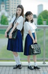 blouse bookbag chamaro cosplay fukahori_yurika kneesocks makise_anji mukae_ritsuko pleated_skirt sakamichi_no_apollon school_uniform skirt socks twintails rating:Safe score:0 user:nil!