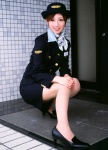 costume flight_attendant hat miniskirt ogura_yuuko pantyhose scarf skirt rating:Safe score:0 user:nil!