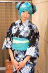 aqua_hair cosplay hatsune_miku necoco project_necoco-f twin_buns vocaloid yukata rating:Safe score:1 user:nil!