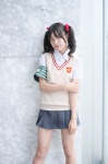 armband blouse cosplay hair_ribbons kozakura_rena pleated_skirt school_uniform shirai_kuroko skirt sweater_vest to_aru_kagaku_no_railgun twintails rating:Safe score:1 user:nil!