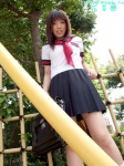 bookbag kana_(iii) loose_socks pleated_skirt sailor_uniform school_uniform skirt socks rating:Safe score:0 user:nil!