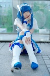 aoki_reika blouse blue_hair boots cosplay cure_beauty hairband head_wings pleated_skirt pretty_cure shorts skirt smile_precure! tsuzuki_rui rating:Safe score:0 user:nil!