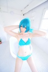 aqua_hair bathroom bathtub bikini colorful_pop_star!! cosplay haruka hatsune_miku ponytail swimsuit vocaloid rating:Safe score:1 user:nil!