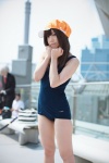 bakemonogatari cosplay hat miiko_(ii) one-piece_swimsuit sengoku_nadeko swimsuit rating:Safe score:0 user:nil!