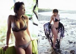 bikini cleavage hara_mikie ocean open_clothes swimsuit two_633 wet yukata rating:Safe score:1 user:nil!