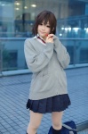 blouse cardigan cosplay ichigo_100 itoha_riri kneesocks mukai_kozue pleated_skirt school_uniform skirt tie rating:Safe score:3 user:nil!