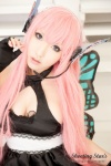 cleavage cosplay dress fingerless_gloves gloves headset magnet_(vocaloid) megurine_luka pink_hair saku twintails vocaloid wings rating:Safe score:0 user:nil!