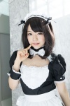 apron collar cosplay hairband ichinomiya_kanna maid maid_uniform original wristband rating:Safe score:1 user:pixymisa