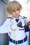 blonde_hair coat cosplay crossplay dolls dress_shirt gun kamijou_riku military_uniform pistol saya tie rating:Safe score:0 user:nil!
