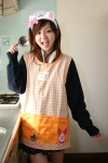 apron cardigan costume ladle maya nekomimi_mode pig school_uniform rating:Safe score:0 user:nil!