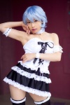 ayanami_rei blue_hair chains collar corset cosplay kaoru's_collection_3 kishimoto_kaoru miniskirt neon_genesis_evangelion skirt thighhighs zettai_ryouiki rating:Safe score:2 user:nil!