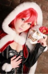 cleavage cosplay detached_sleeves koyuki red_hair robe ruiko zone-00 rating:Safe score:0 user:lolzin