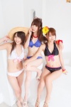 bikini cleavage kano_kaede shimura_rika side_ponytail straw_hat sunglasses super☆girls swimsuit yasaka_saori rating:Safe score:1 user:nil!