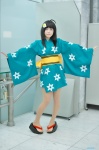 ahoge araragi_tsukihi bakemonogatari cosplay kanipan pantyhose sheer_legwear yukata rating:Safe score:1 user:nil!