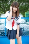 blouse cosplay hair_clip niimi_haruka photo_kano pleated_skirt sailor_uniform scarf school_uniform skirt yuu_(ii) rating:Safe score:0 user:pixymisa