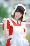 amami_haruka apron cosplay dress hairband idolmaster karin_(iv) maid maid_uniform rating:Safe score:0 user:nil!